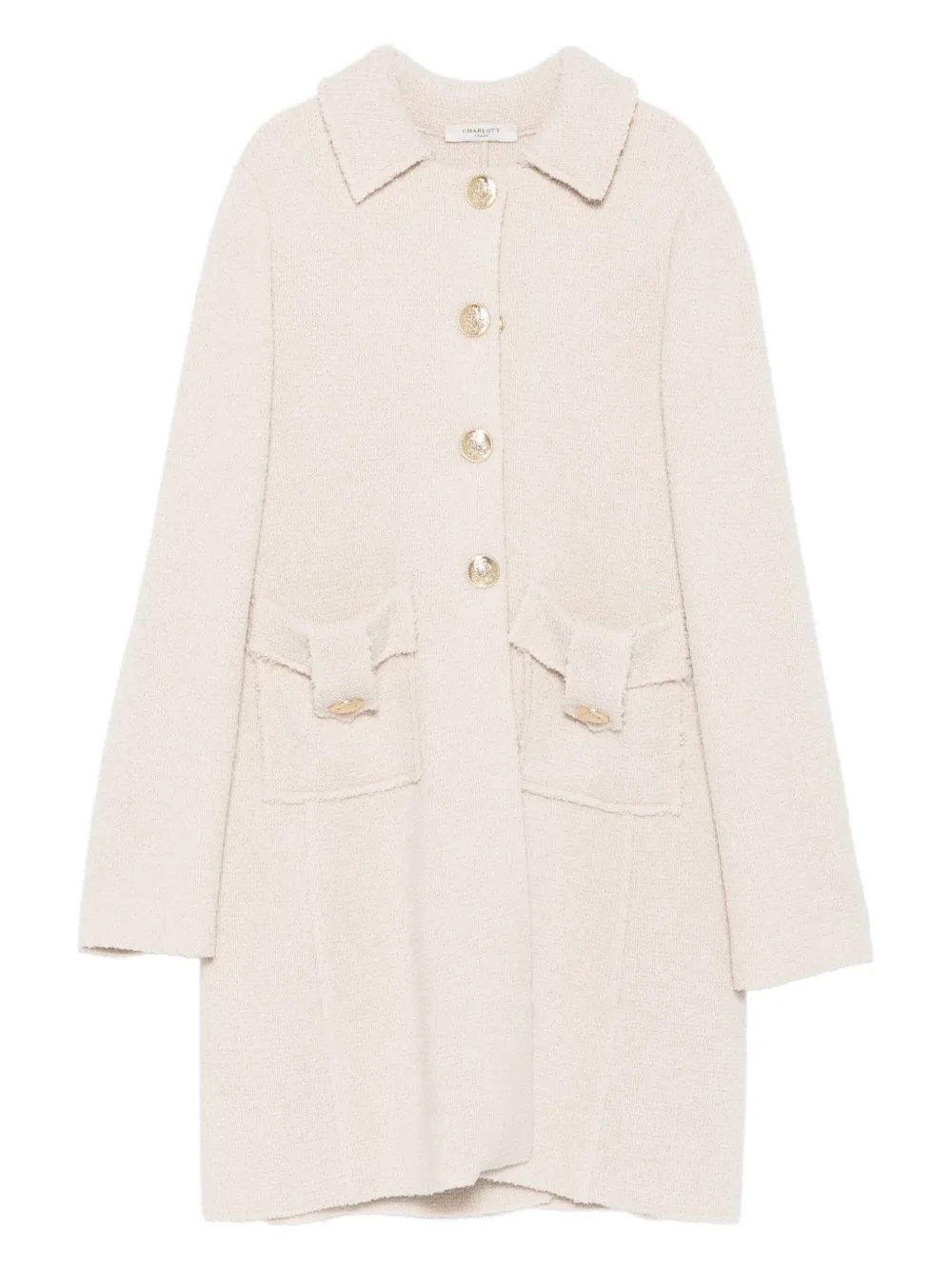 

Однобортное пальто с карманами Charlott, нейтральный