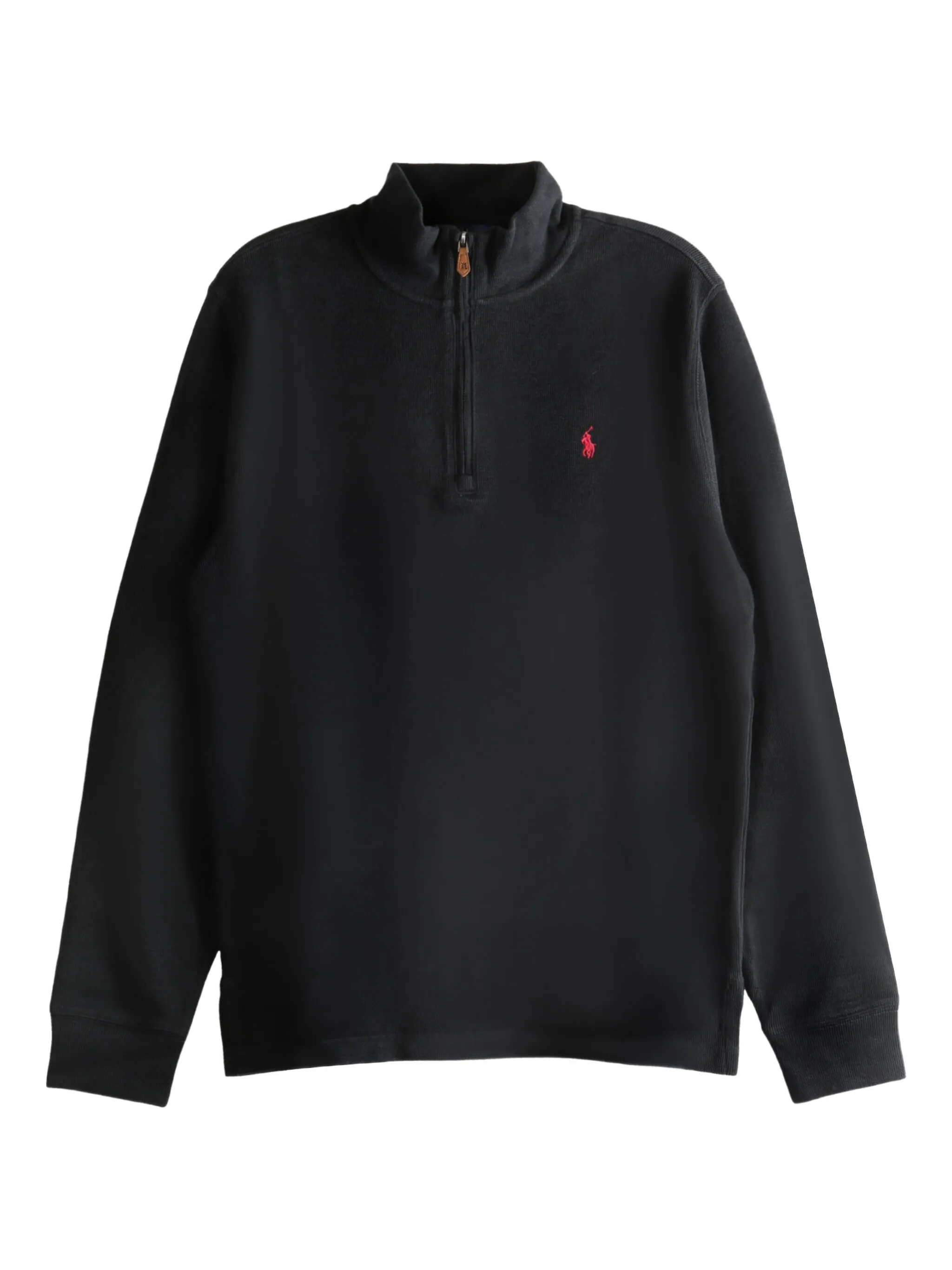 

Джемпер с высоким воротником на молнии Polo Ralph Lauren Kids, черный