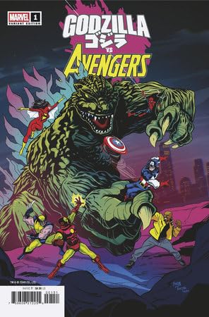 

Godzilla vs Avengers #1 Dave Bardin Var (Marvel Comics Entertainment)
