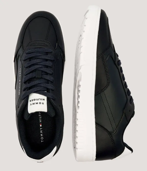Кожаные кроссовки Basket Core Tommy Hilfiger, синий — фото 4