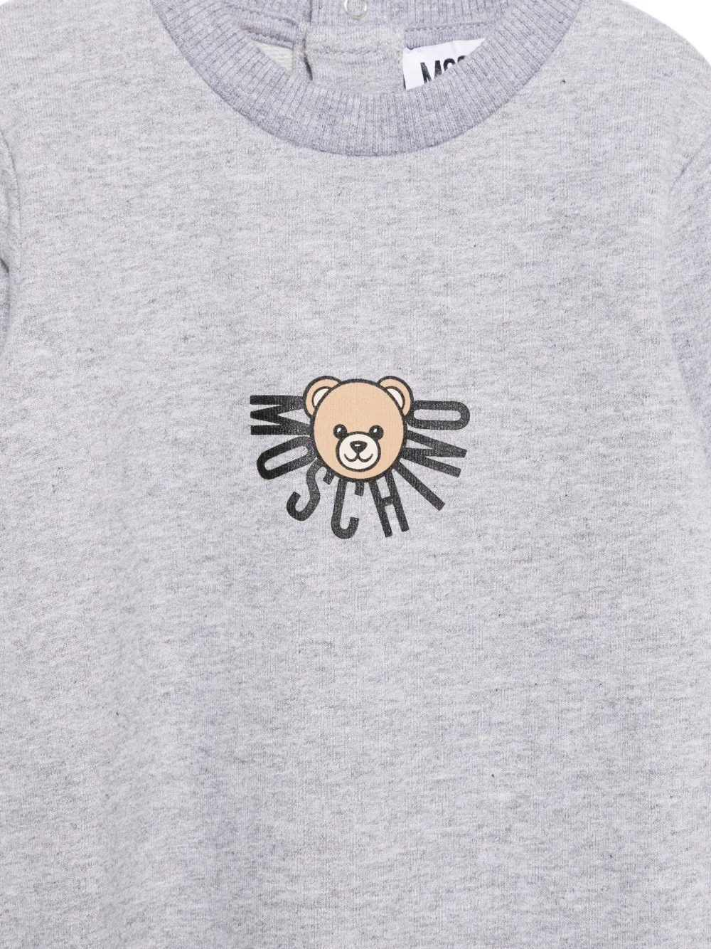 Пижама с декором Teddy Bear Moschino Kids, серый — фото 3