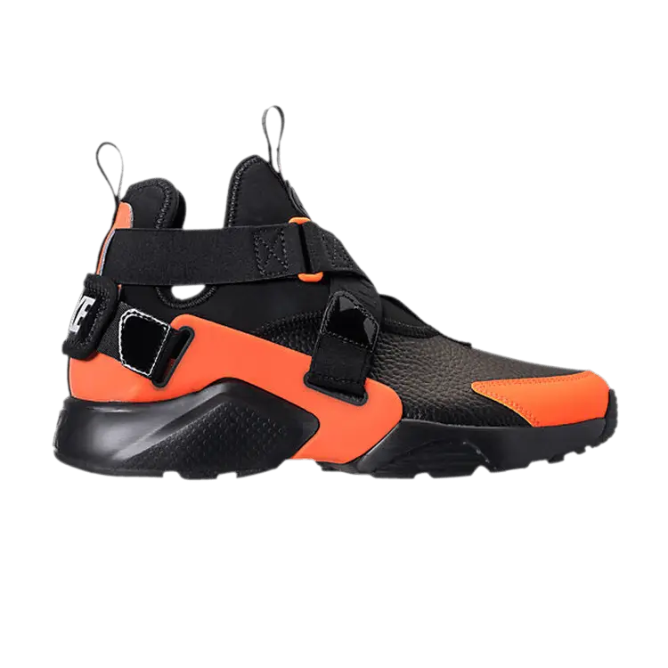Кроссовки Wmns Air Huarache City Utility 'Black Total Orange', черный