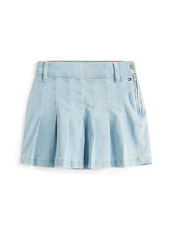 Джинсовая юбка обычного кроя KG0KG08743 Tommy Hilfiger, синий — фото 4