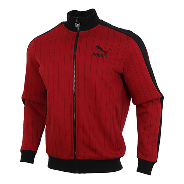 

Куртка pinstripe jacket 'red' Puma, красный