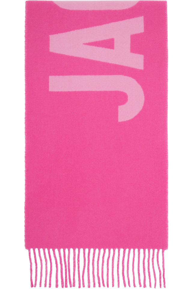 

Jacquemus Розовый шарф "Жакмюс"