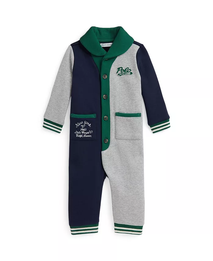 

Флисовый комбинезон с цветными блоками для мальчиков Polo Ralph Lauren, мультиколор
