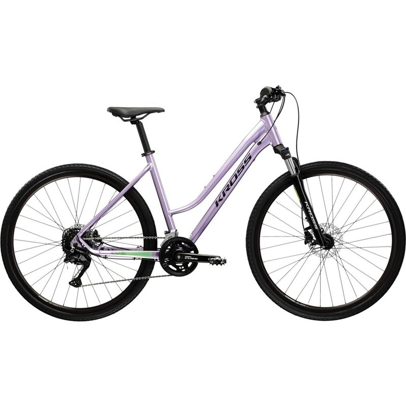 

Женский гибридный велосипед Kross Evado 5.0 Lady Violet/Green