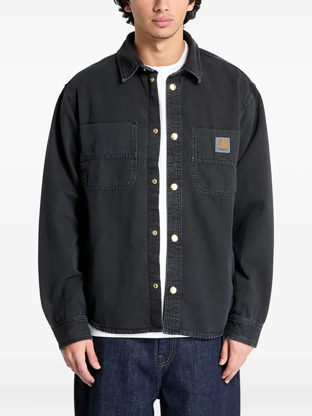 

Куртка-рубашка с карманами CARHARTT WIP, черный