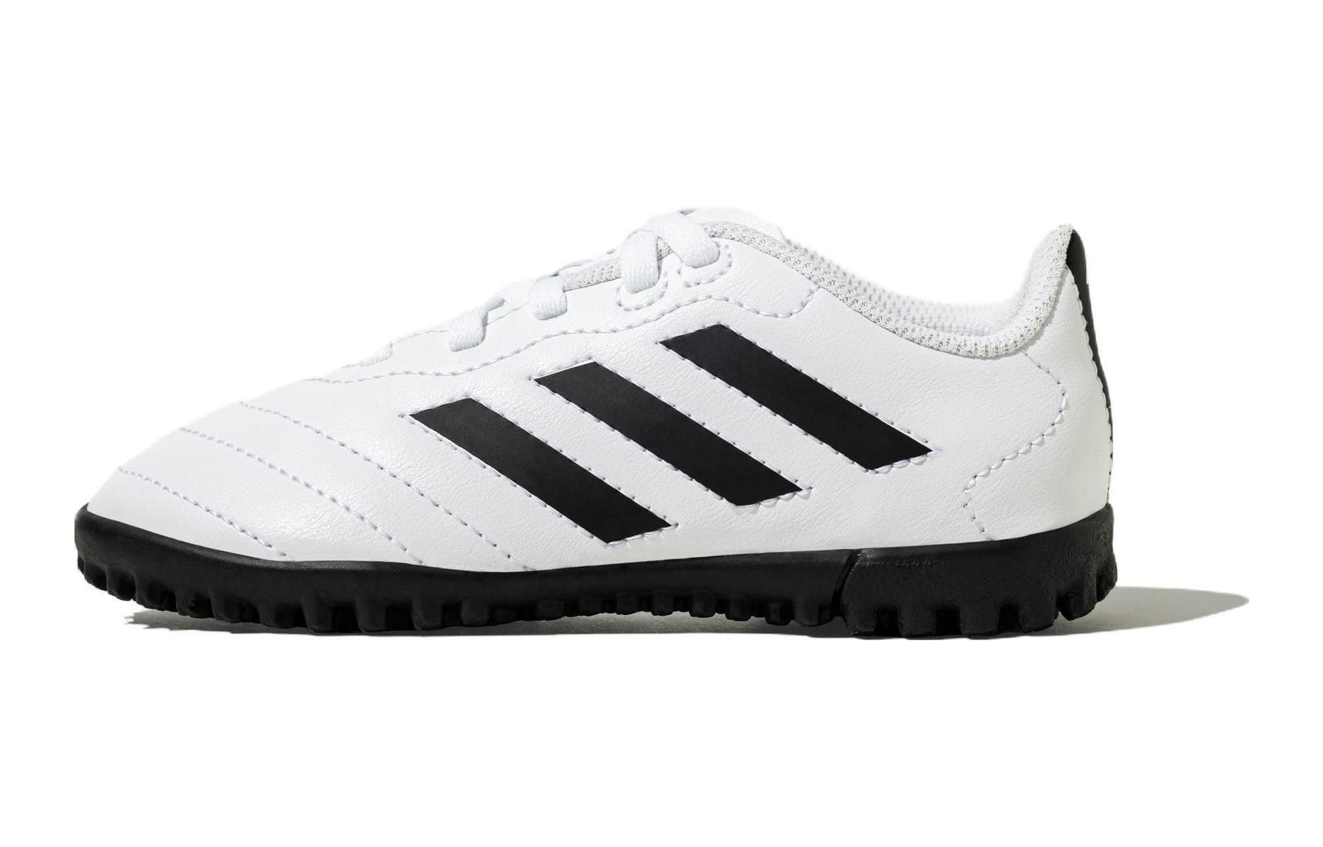 

Футбольные бутсы GOLETTO 8 с амортизацией, износостойкие, низкие, детские Adidas, белый/черный