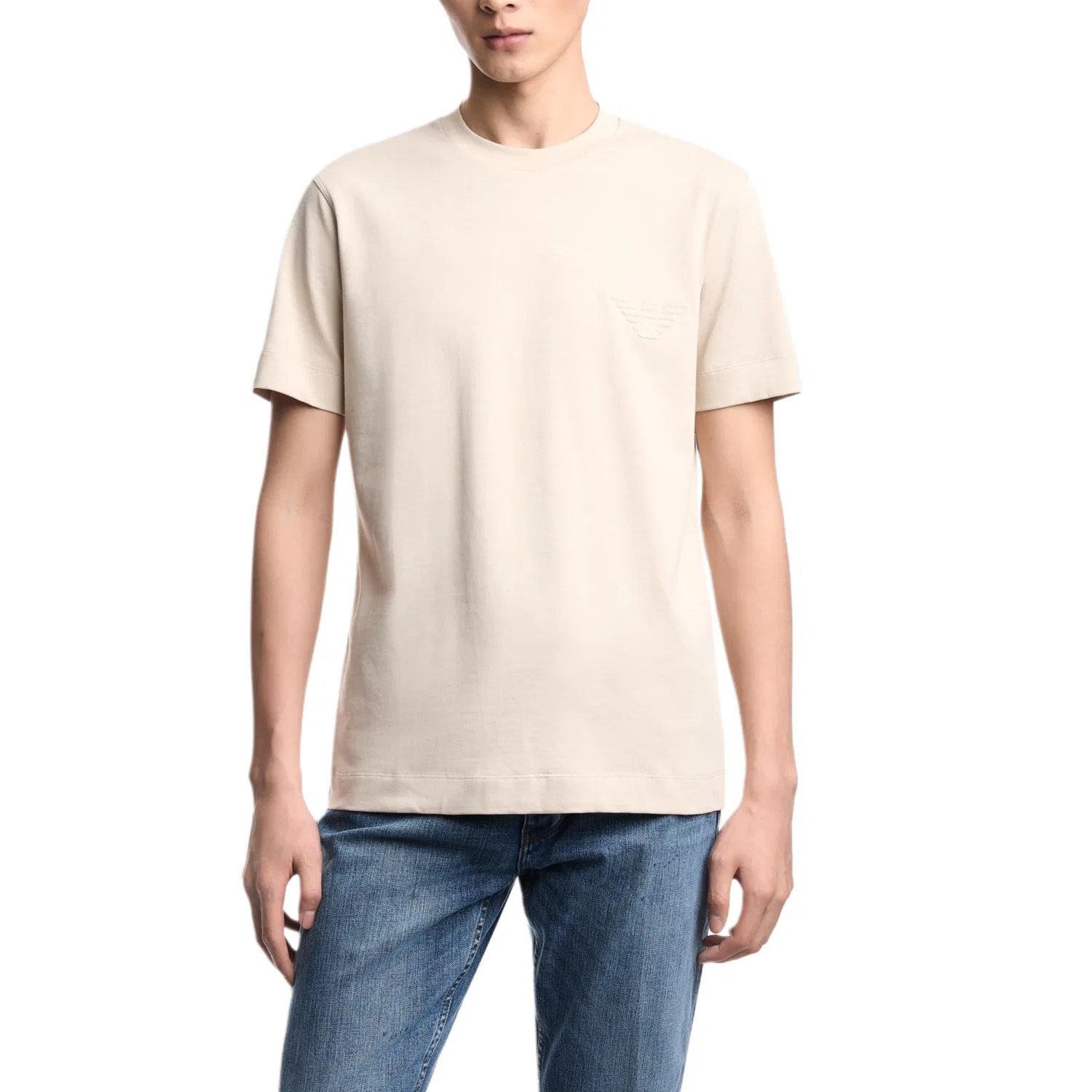 Футболка мужская SS26 EMPORIO ARMANI, Beige — фото 3