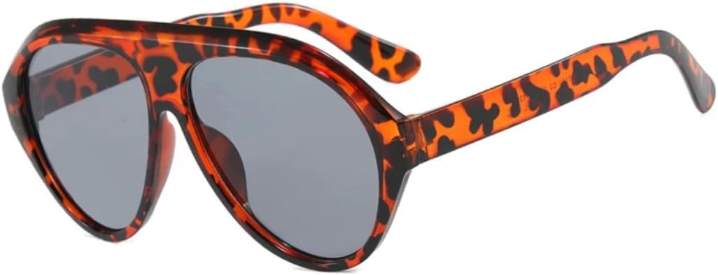 

Солнцезащитные очки с защитой UV400 | Большой, конфетный цвет, крупная оправа | для женщин и мужчин, для занятий спортом на открытом воздухе и вождения DSVIGF, Leopard Gray