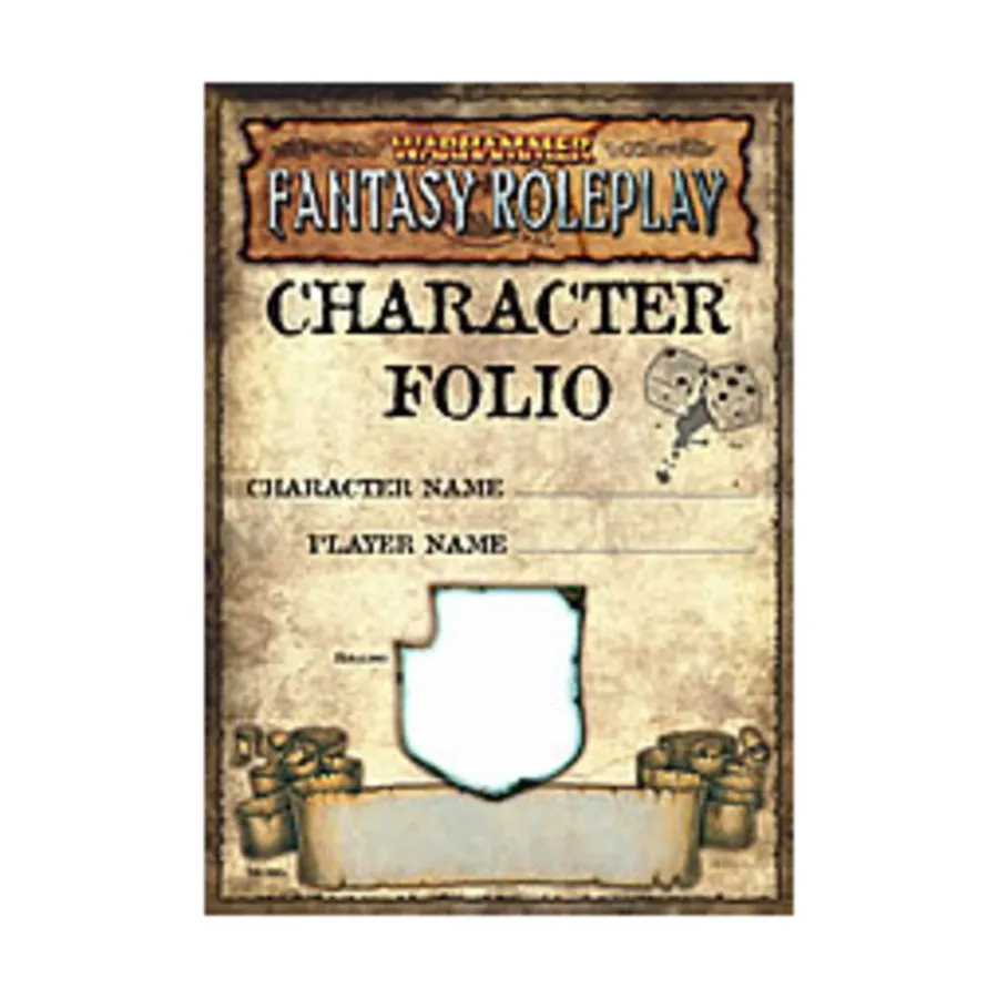 

Character Folio, Warhammer Fantasy Roleplay (2nd Edition) (Black Industries), мягкая обложка