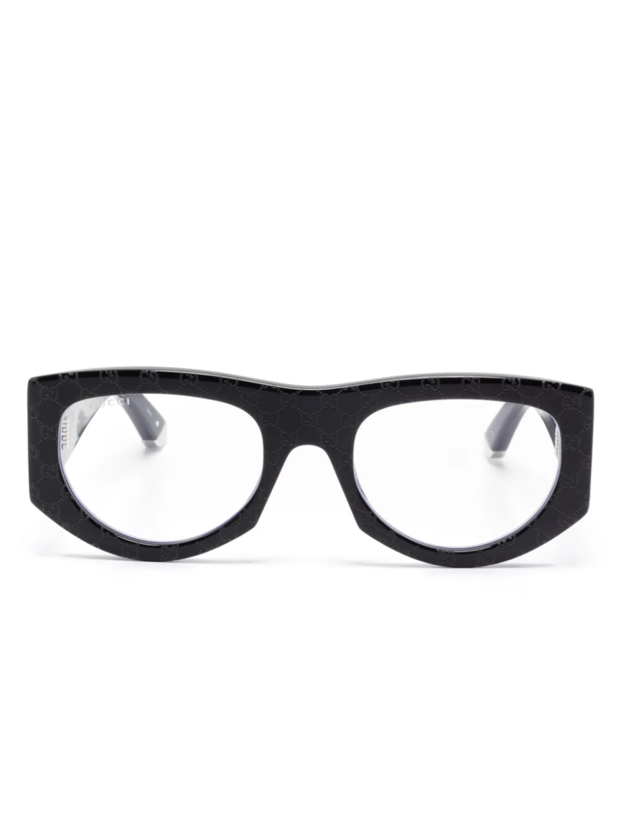 

Очки в геометрической оправе Gucci Eyewear, черный