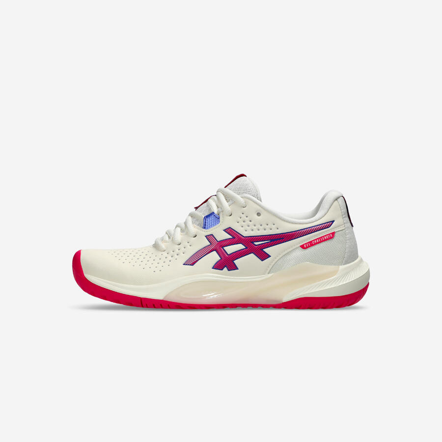 ASICS Женские теннисные кроссовки для многокортового тенниса Gel Challenger 15, натуральный/розовый