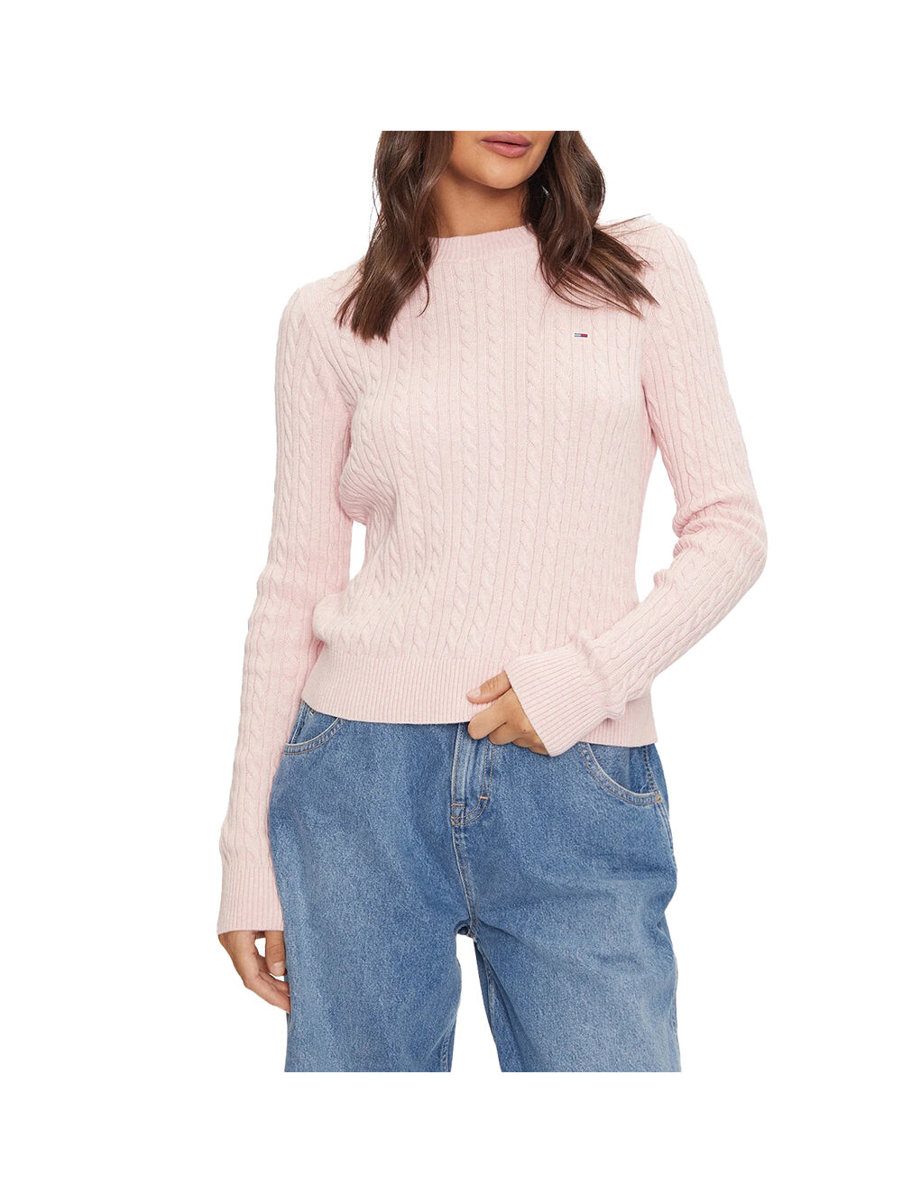 

Розовая женская рубашка Tommy Jeans