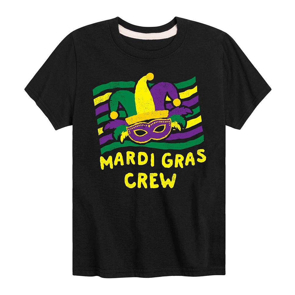 

Футболка с рисунком Mardi Gras Crew для мальчиков 8–20 лет Licensed Character, черный