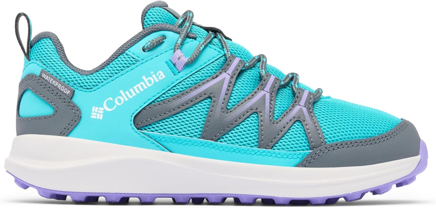 

Водонепроницаемые унисекс-детские кроссовки Columbia Peakfreak Rush, Geyser/Paisley Purple