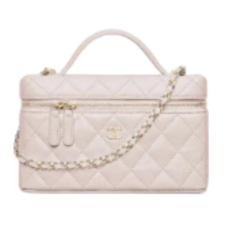 

CHANEL Цепной наплечный ремень одноручная сумка женская светло-розовая