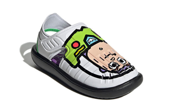 Сандалии (PS) adidas Water Sandals x Disney 'White Black Green', белый — фото 3
