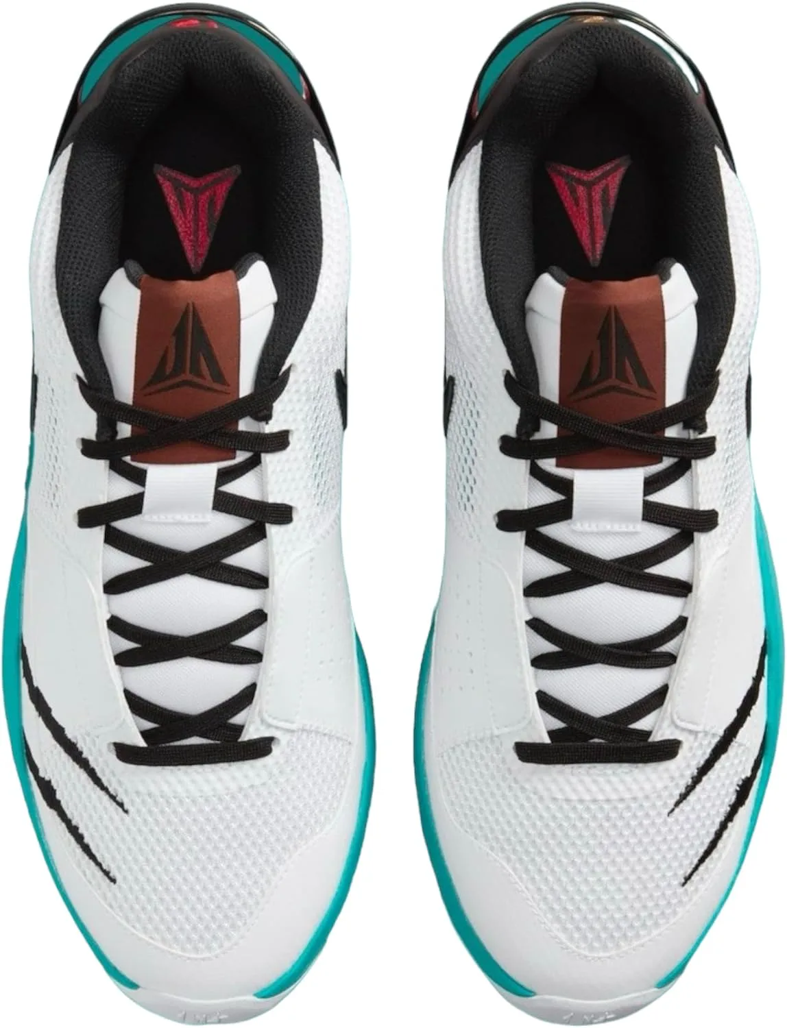 Баскетбольные кроссовки Nike Men's Ja 1, белый/черный/зеленый — фото 4