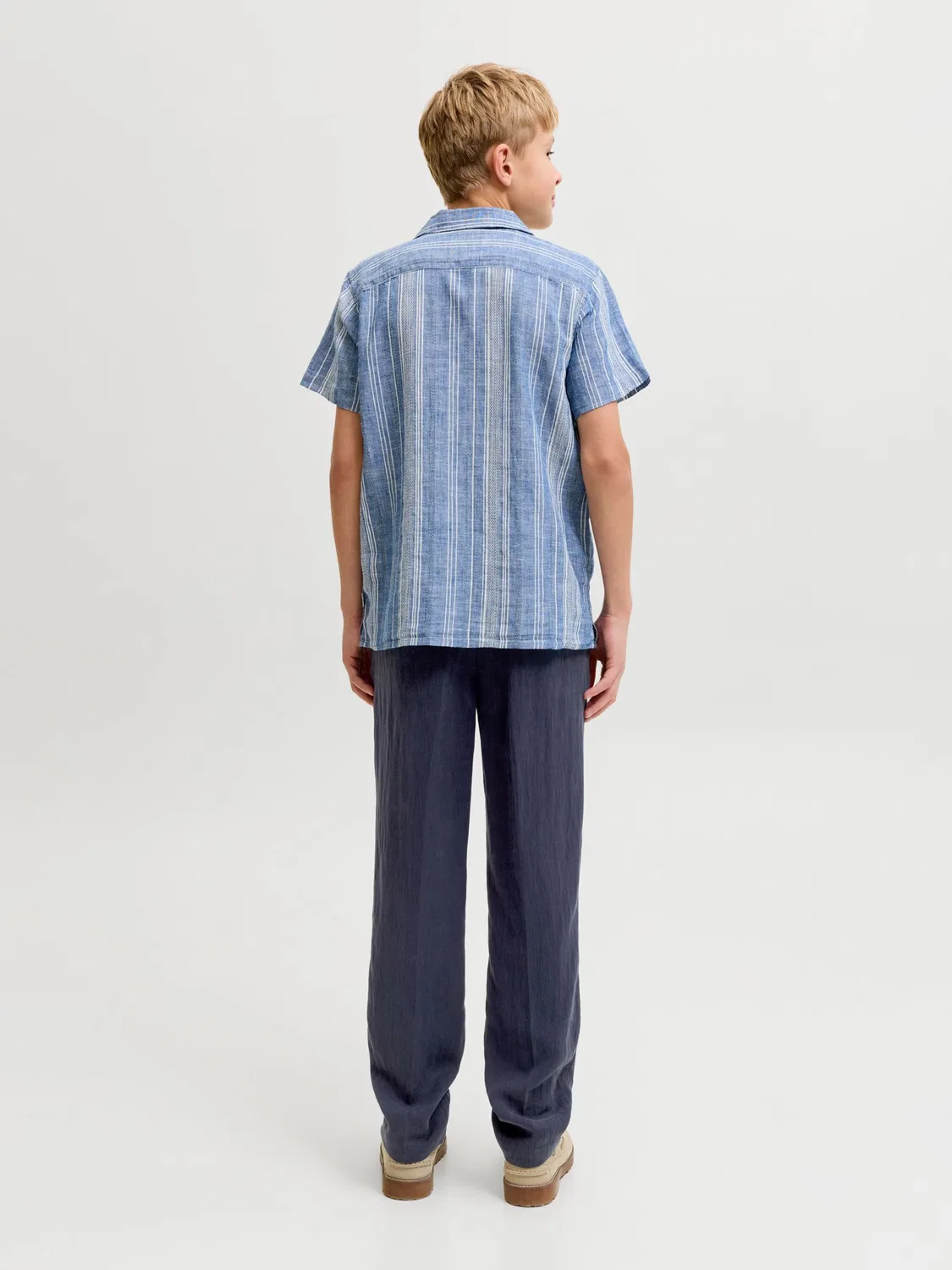 Брюки свободного кроя Jack & Jones Junior, Night Blue — фото 4
