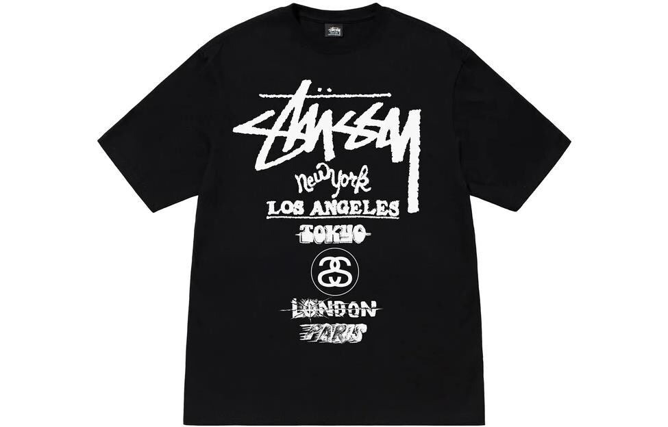 

Футболка SS23 унисекс Stussy, темно-синий