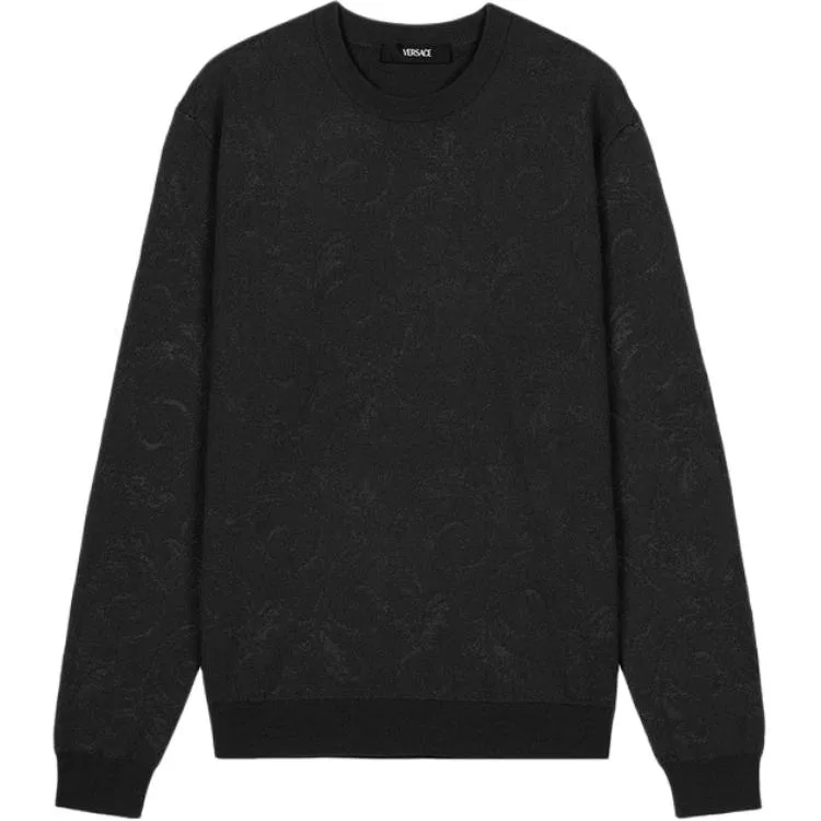 Свитер мужской black crew neck moderate VERSACE