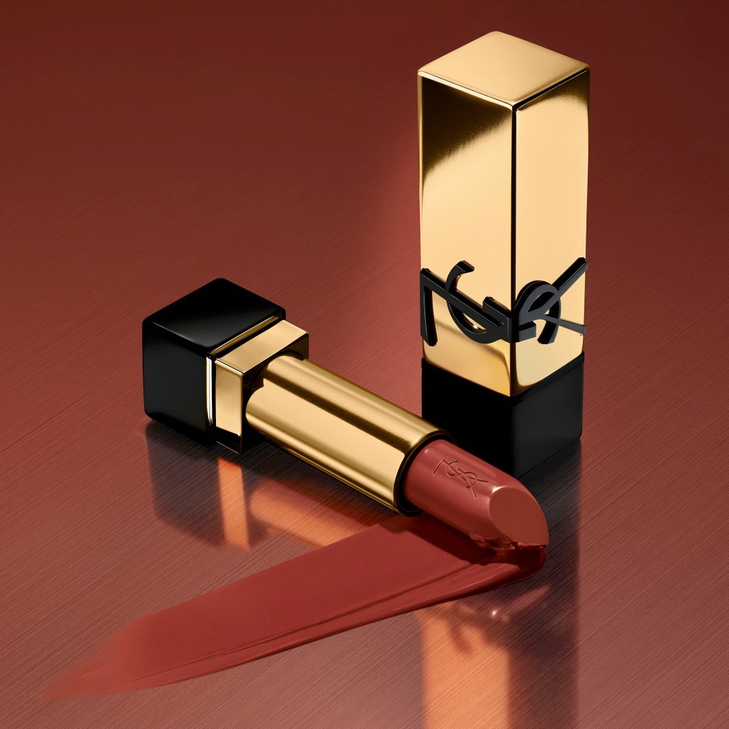 Помада для губ rouge pur couture Yves Saint Laurent, o8 - bitten brown, вес 3.8 гр. — фото 4
