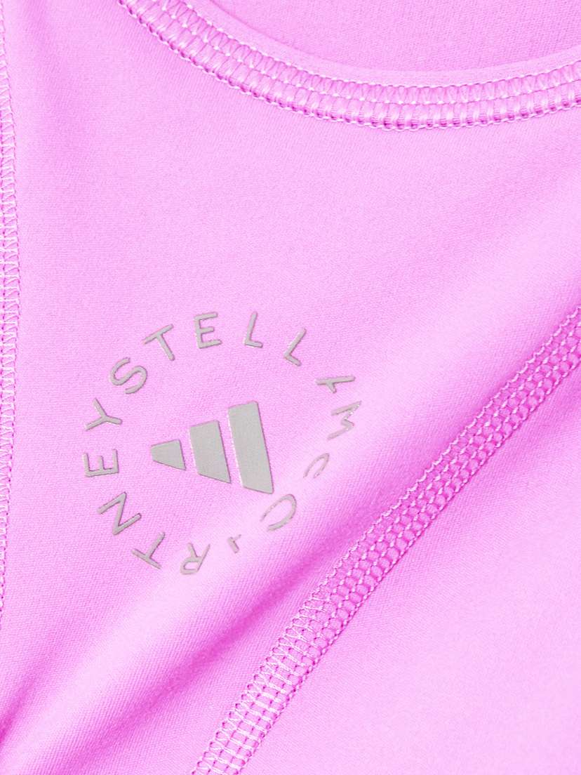 Спортивный бюстгальтер Truestrength из переработанного эластичного материала Adidas By Stella Mccartney, розовый — фото 3