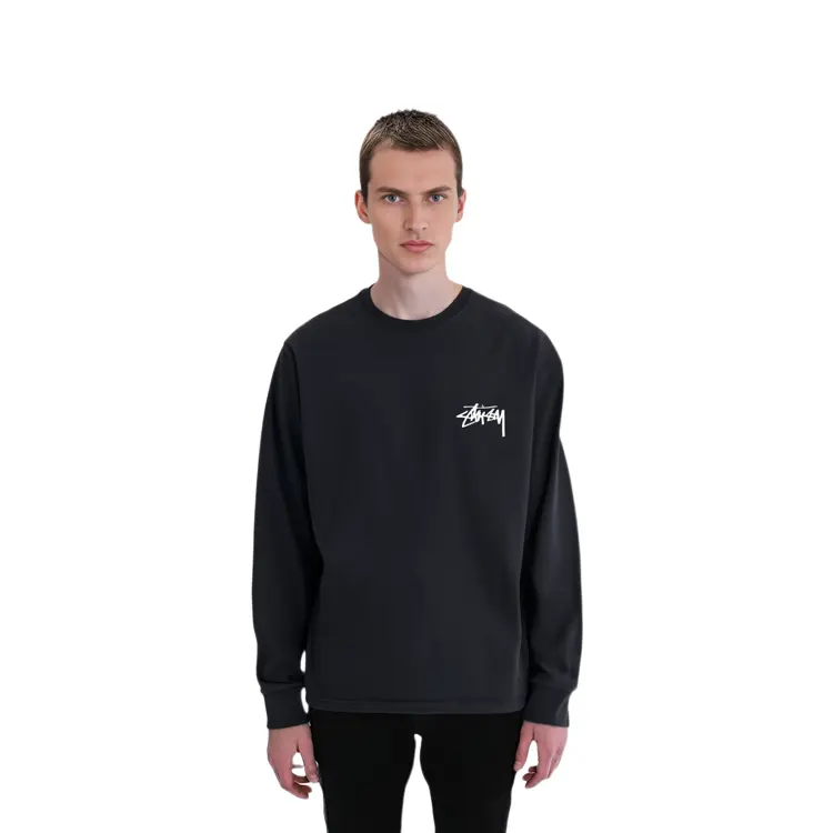 Хлопковая толстовка с логотипом Stüssy Stussy, белый — фото 4