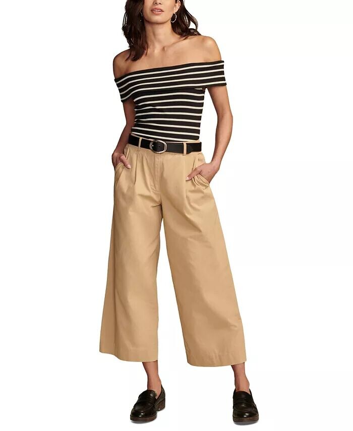 

Топ с открытыми плечами Lucky Brand, черный