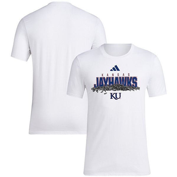

Мужская футболка adidas white kansas jayhawks baseball sunflower seeds Unbranded