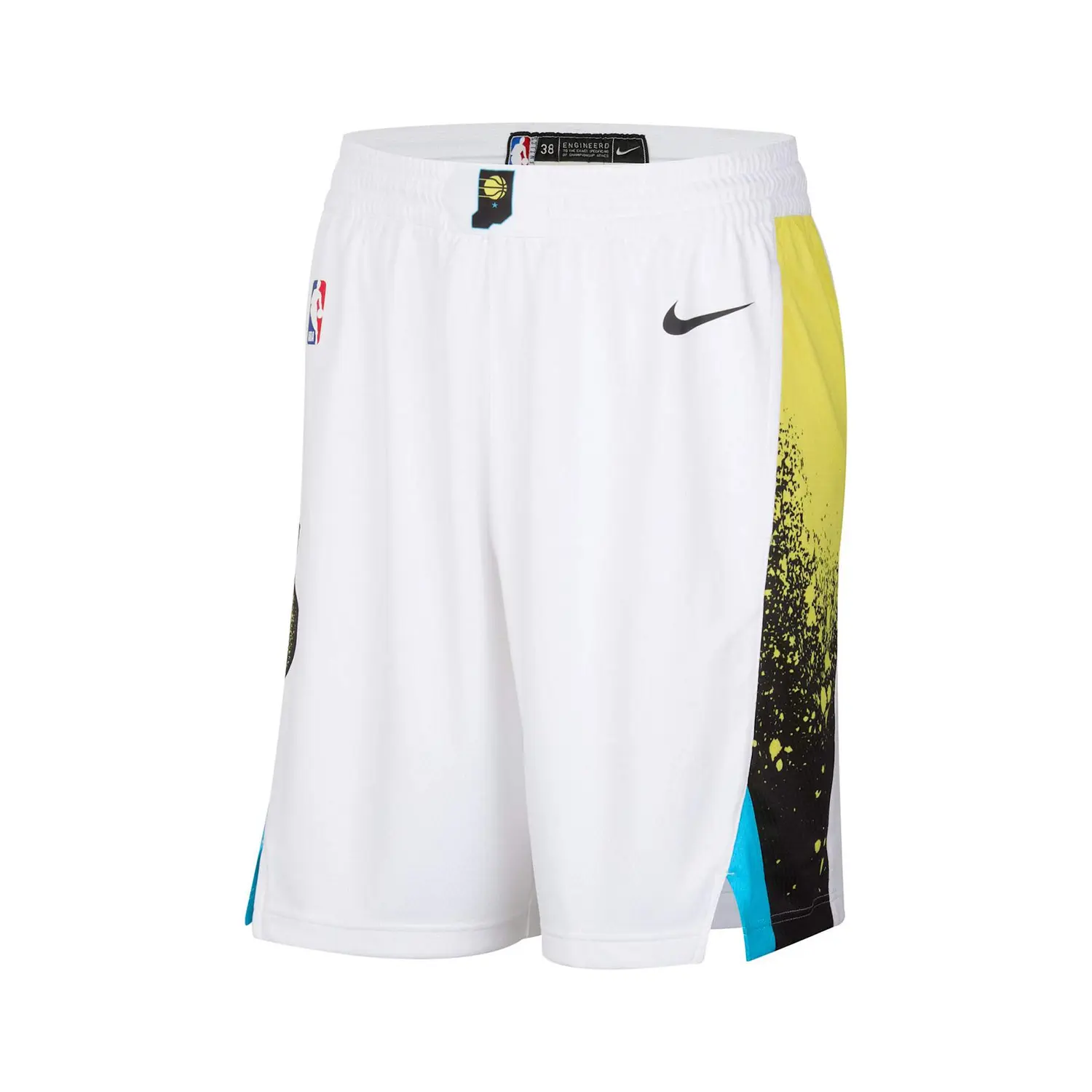 

Шорты баскетбольные Indiana Pacers Swingman CE Unisex Nike, белый/черный
