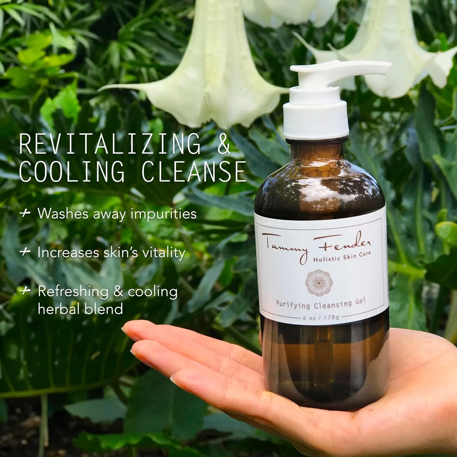 Гель для умывания Tammy Fender — Purifying Cleansing Gel, натуральный органический уход, , для жирной и проблемной кожи (, 178 г — фото 4
