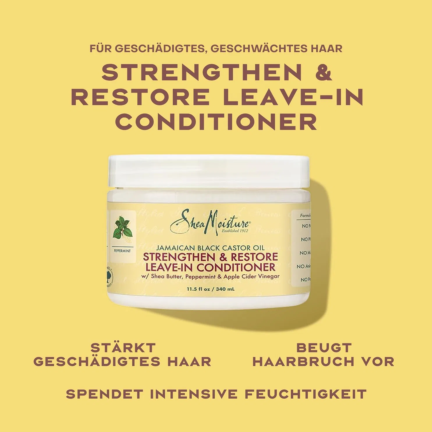 Несмываемый кондиционер SheaMoisture Jamaican Black Castor Oil, 2 x 431 мл Shea Moisture — фото 2