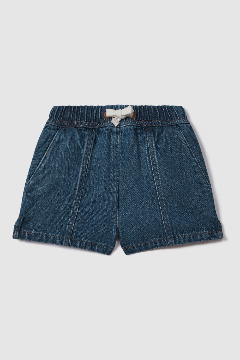 

Джинсовые шорты Marloe с завязками Reiss, синий