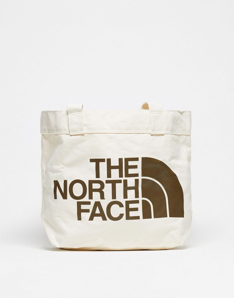 

The North Face – Half Dome – сумка-тоут кремового цвета с большим логотипом