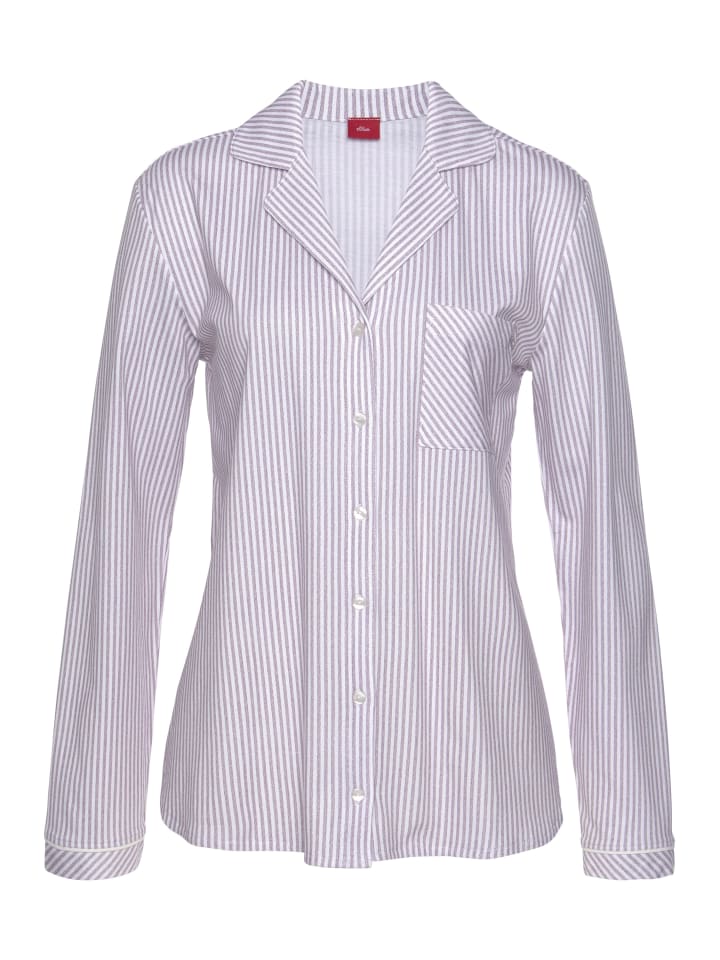 

s.Oliver Верхняя часть пижамы в бордовую полоску