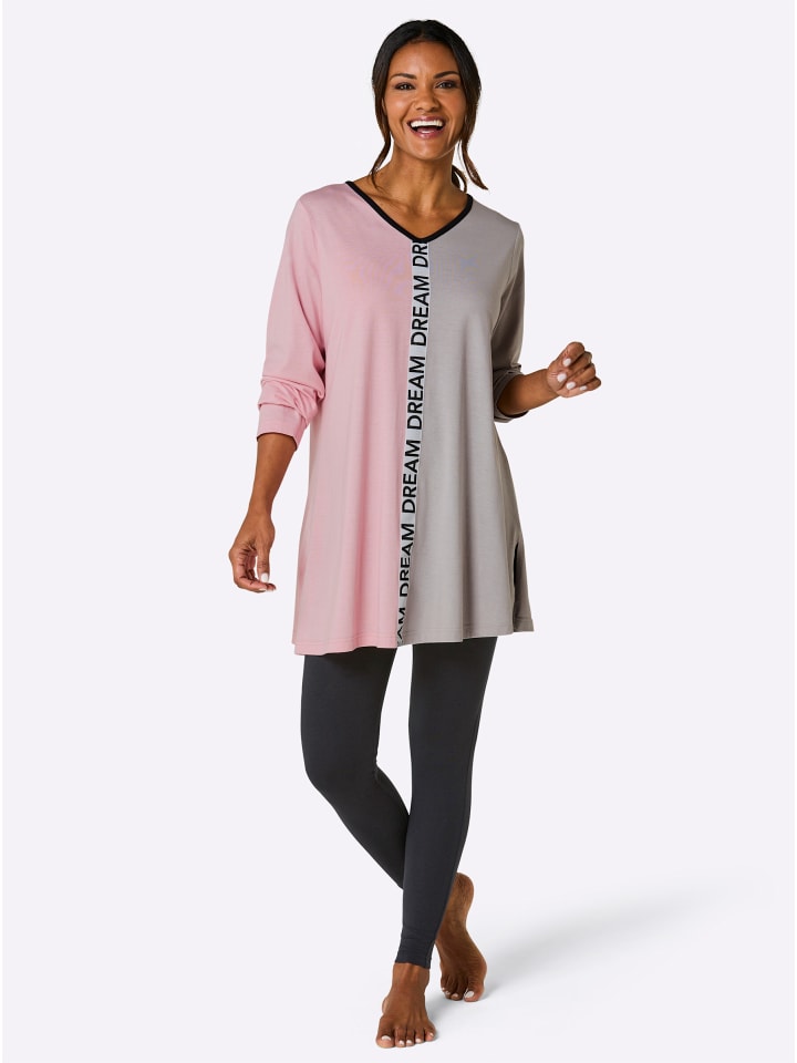 

WITT WEIDEN Пижама серого цвета с цветами гортензии