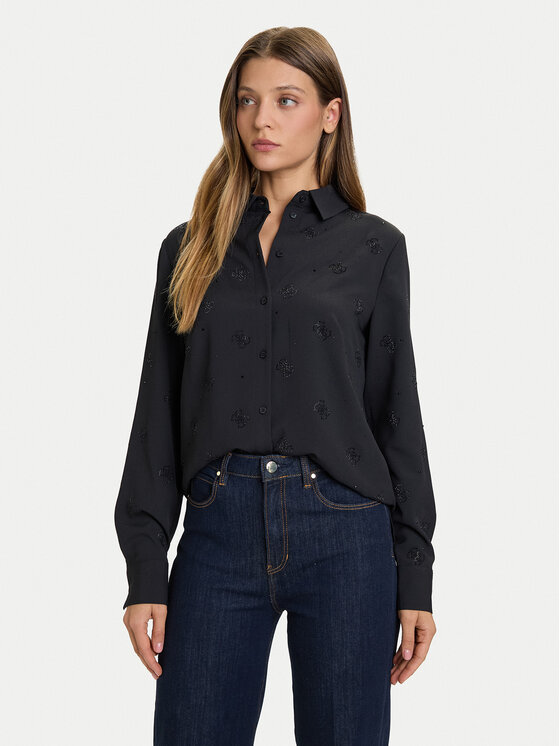 

Рубашка regular fit W5BH80 W2982 Guess, черный