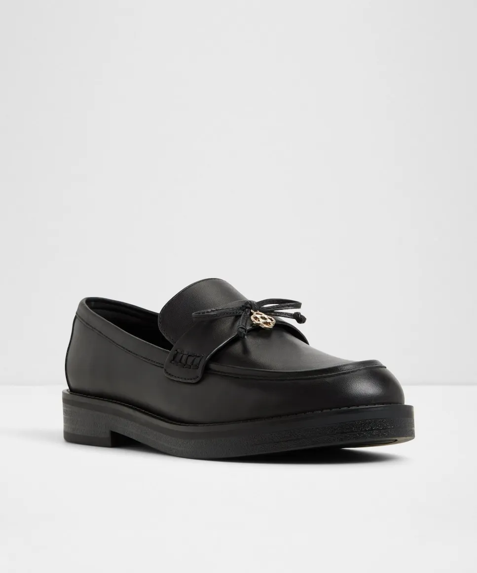 Женские мокасины с круглым носком Aldo, черный — фото 4