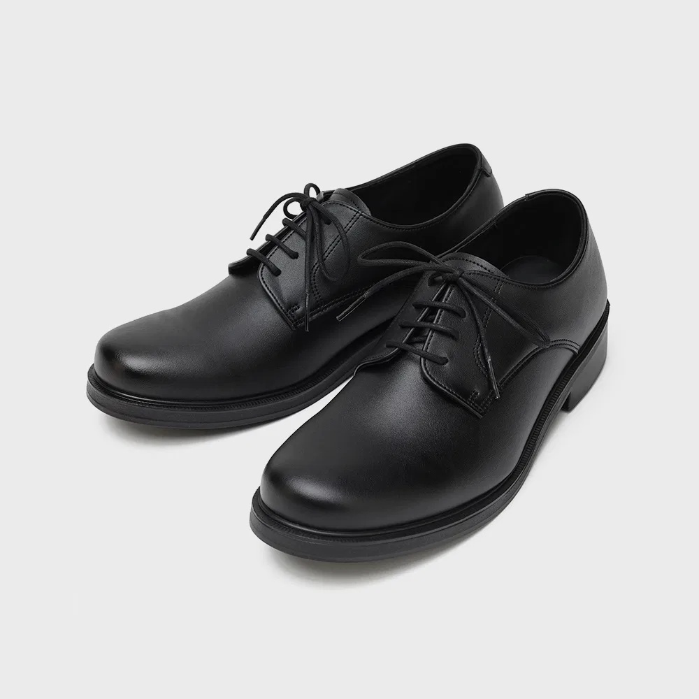 Мужские туфли дерби Firenze.A Second.A Light Standard Round Toe, матово-чёрные — фото 2