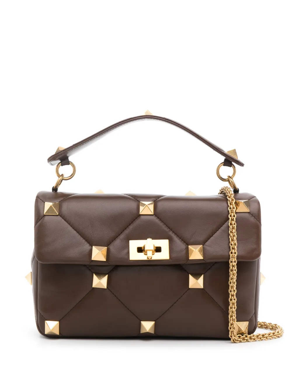 

Сумка-тоут с декором Rockstud VALENTINO GARAVANI, коричневый