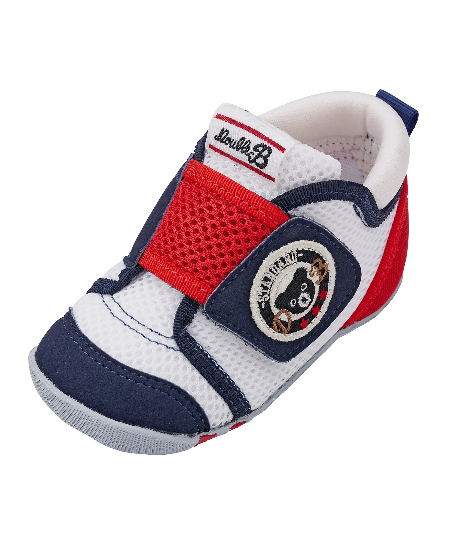 Детские первые босоножки из двойной кожи DOUBLE_B FIRST BABY SHOES синие — фото 2