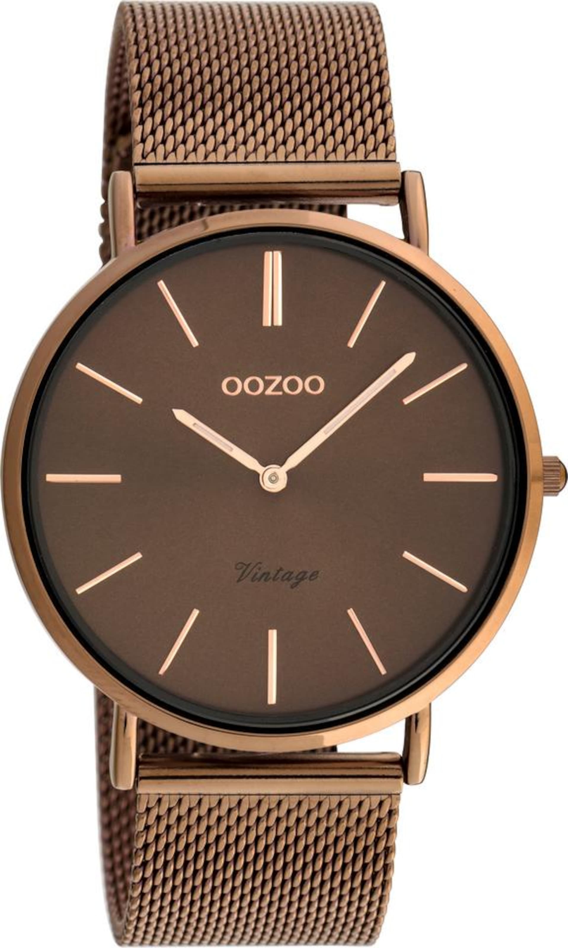 

OOZOO Часы Analog 'C20004' в коричневом цвете