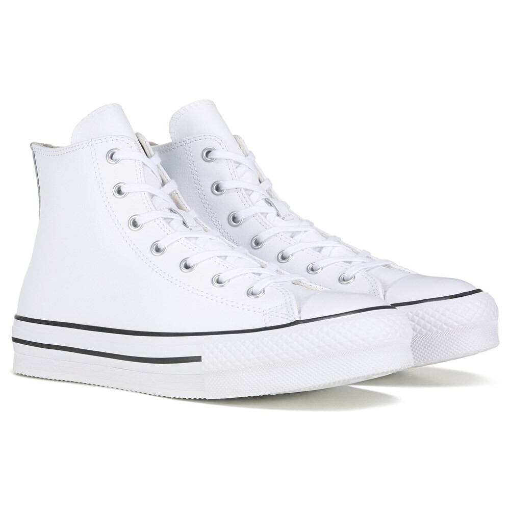 

Детские высокие кеды Chuck Taylor All Star Lift Big Kid Converse, белый