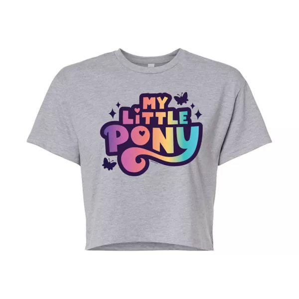 

Укороченная футболка My Little Pony для юниоров Licensed Character, серый