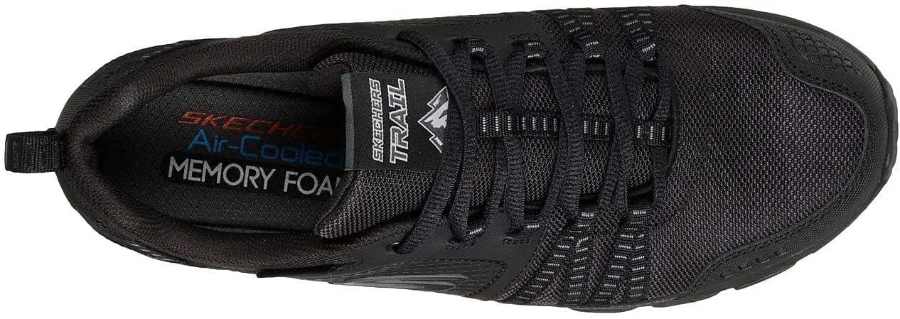 Мужские ботильоны Mustang Skechers, Black Leather Mesh Trim — фото 4