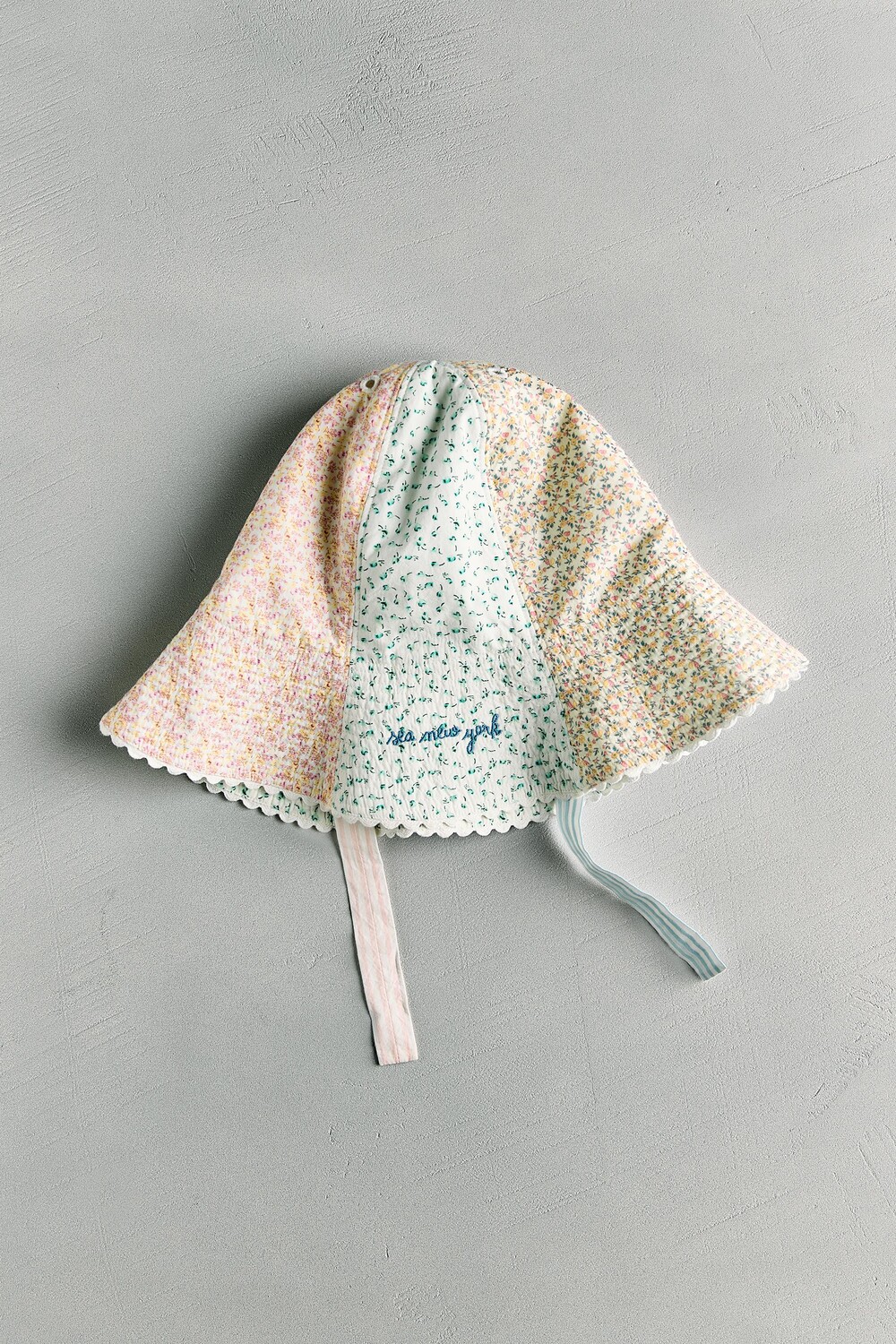 

Шляпа-панама в стиле патчворк - sea ny ZARA, разноцветный