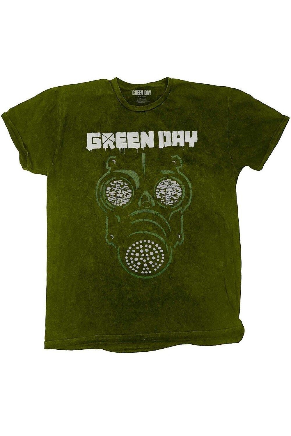

Футболка с противогазом Green Day, зеленый